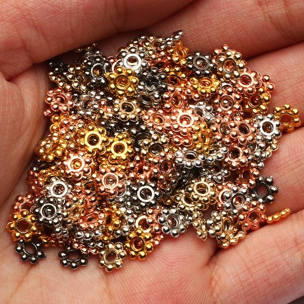 200 Teile/los 6mm CCB Kunststoff Charme Rad Perlen Lose Spacer Perlen Für Schmuck Machen Diy Armband Halskette Erkenntnisse Zubehör
