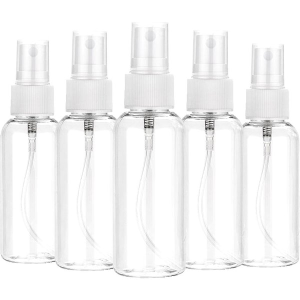 3/5/10pcs Refillable 10ml 30ml 50ml 60ml 100ml Clear PET Plastic Portable Spray Bottle Empty Perfume Container