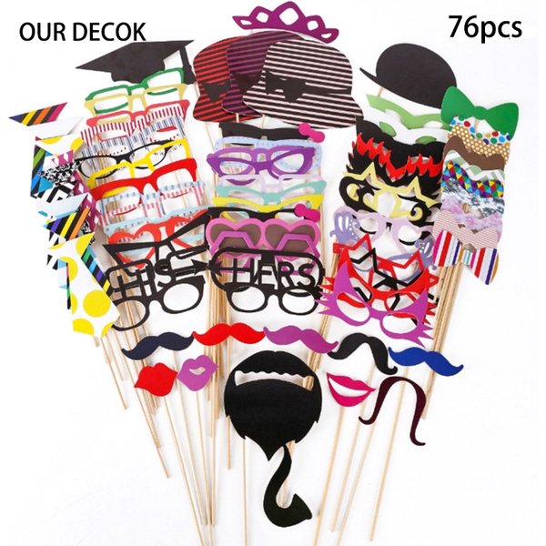 Accessoires Photo stand Photo juste joyeux lunettes drôles bricolage anniversaire bébé douche garçon fille Photo stand accessoires décorations de mariage