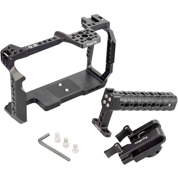 MAGICRIG BMPCC 6K Pro Cage Kit, For Blackmagic Design Pocket Cinema Camera 6K Pro With Top Handle & T5 SSD Card Clamp