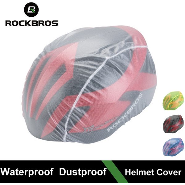 ROCKBROS Bicycle Helmet Cover Waterproof Dustproof Cycling Helmet Rain Cover Cap MTB Road Bike Helmet Water Dust Protector
