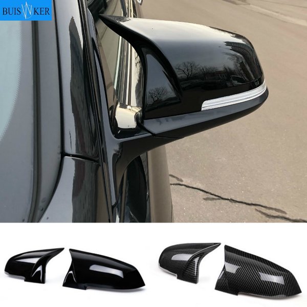 Couvercle de rétroviseur en fibre de carbone, style de remplacement, look figuré, BMW Série 1 2 3 4 F20 F30 F31 F32 F36 2012-ettes 320i 328i 330d 335i M3