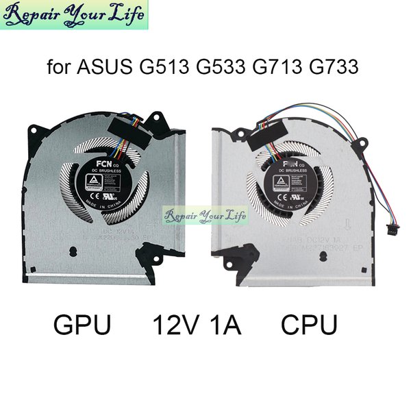 Ventilateur de refroidissement CPU GPU pour ASUS ROG Strix G513 G513QR G713 G713QR G533QR G733QS radiateur pour ordinateur portable 13NR0540P02011 13NR0540P01011