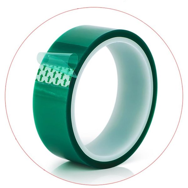 Ruban adhésif vert l'horloge haute température, 33m, protection contre la chaleur, masquage, blindage, soudure, placage, isolation, PCB