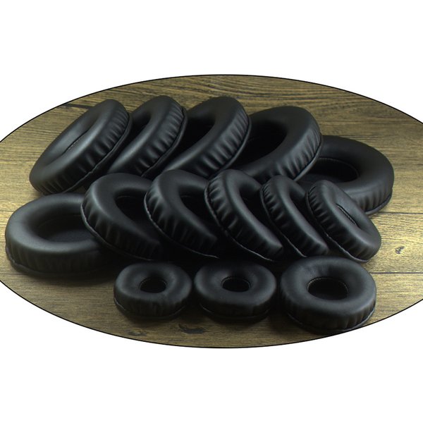 Coussinets d'oreille de remplacement ronds, pièces de réparation pour casques audio, 50mm 60mm 65mm 70mm 75mm 80mm 85mm 90mm 95mm 100mm 110mm
