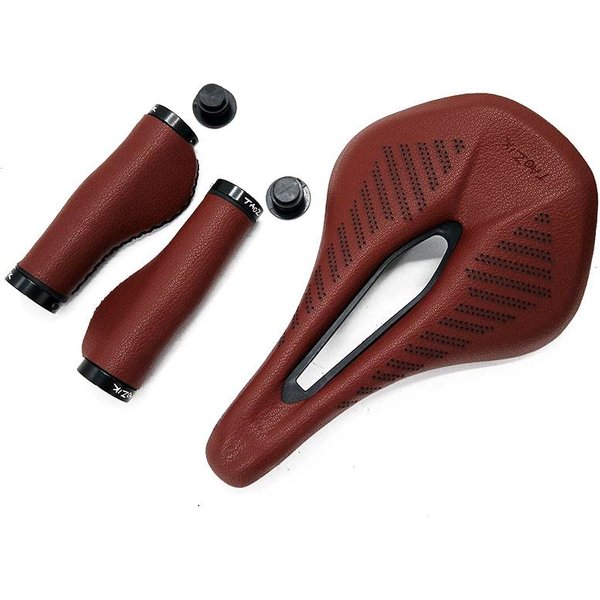 Nouvelle Selle de Vélo Rétro VTT 155mm avec Poignées de Guidon Vélo de Route / Rails de Selle en Acier Pièces de Vélo
