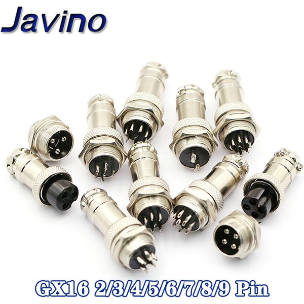 1/5/10Set GX16 2/3/4/5/6/7/8/9 Pin Male & Female 16mm L70-78 Circular Aviation Socket Plug Wire Panel Connector