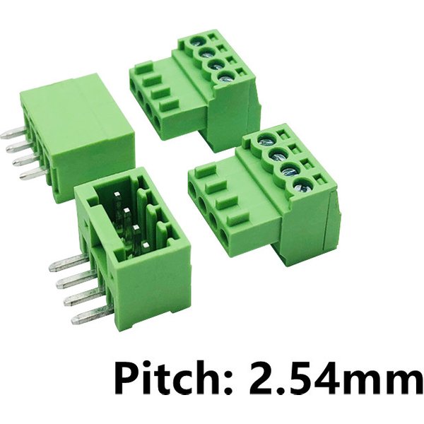 5sets 15EDG 2,54mm Pitch Schraube Verdrahtung Plug-in Terminal Stecker Schweißen Platte Buchse 2,54 Stecker + Pin Header Buchse 2p 3p 4p 5p 6p