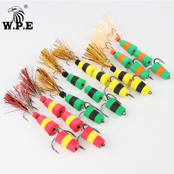 W.P.E nouveau leurre de pêche MANDULA multicolore taille M/L SwimBait bar leurre insectes appât souple leurre de pêche matériel de pêche leurre en mousse
