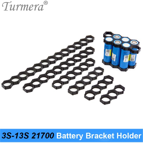 Turmera 10Piece 21700 Lithium Battery Holder Bracket 21700 Spacer 3S 4S 5S 6S 10S 13S Assemble for 36V 48V Electric Bike Battery
