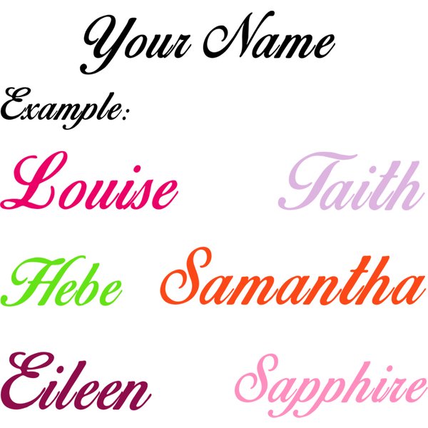 YOUR TEXT Vinyl Decal Sticker CUSTOM NAME Personalized Lettering Car/Door Window Bumper Decal Children Nursery Home Decor