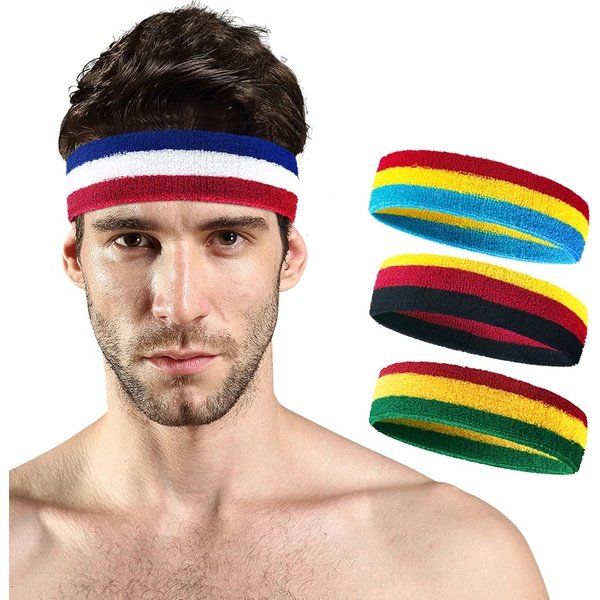 Bandeau de survêtement élastique respirant pour hommes et femmes, 1 pièce, pour Fitness, course à pied, cyclisme, Yoga