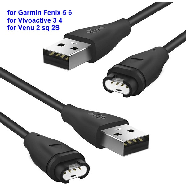 Ladekabel für Garmin Fenix 8/5S 5X Plus/ 6 6S 6X Pro/ 7 7X 7S/ Vivoactive 3 4 4S/ Venu 2S 2 sq USB Smartwatch Ladekabel