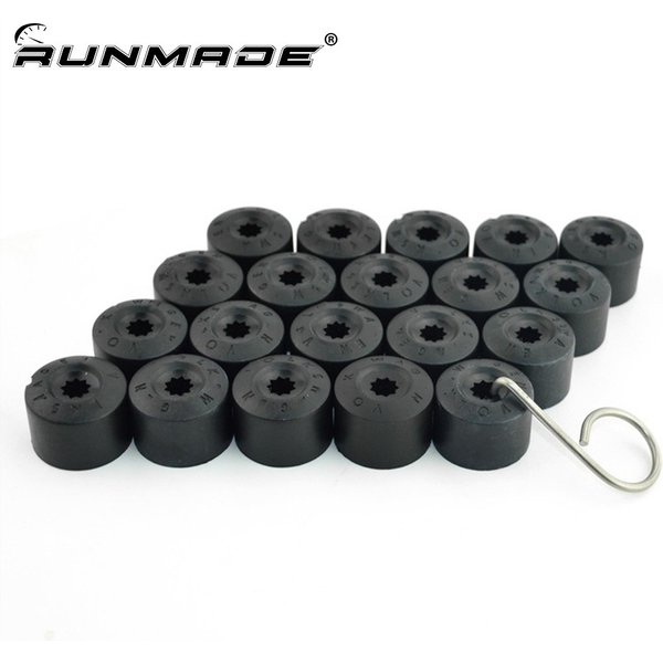 Runmade Cache-Écrou de Roue Automobile, Référence 1K0 601 173 A, Protection de Boulon Central, Accessoire pour VW Jetta, Golf MK5, Passat B6