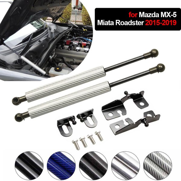 Kit de vérins de capot pour Mazda MX-5 ND MX5 Miata Roadster 2015-2026 – Amortisseurs de capot avant, ressorts à gaz, supports de levage à piston