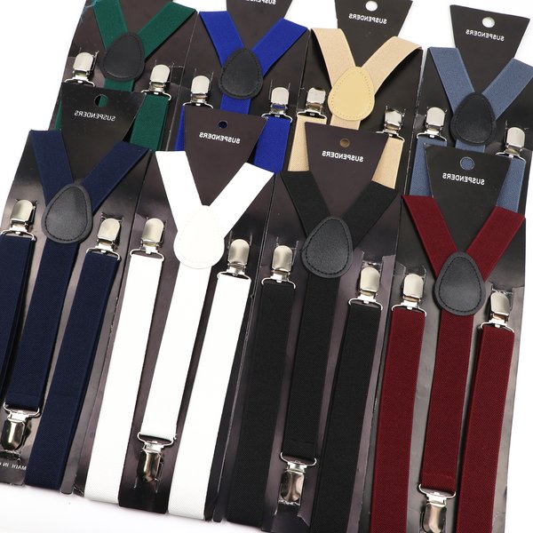 Neue Candy Farbe Einstellbare Hosenträger Elastische Leder Y-Back Hosenträger Riemen Für Männer Frauen Kinder Hosen Hemd Mädchen Rock zubehör