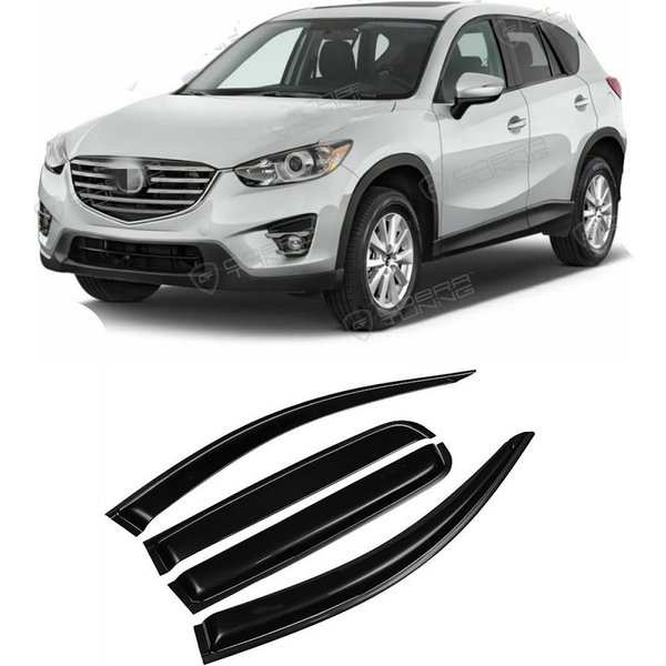 4 pièces/ensemble voiture fenêtre vent déflecteurs teintés auvent bouclier pluie soleil neige abris pour Mazda CX-5 CX5 2013 2014 2015 2016 2017