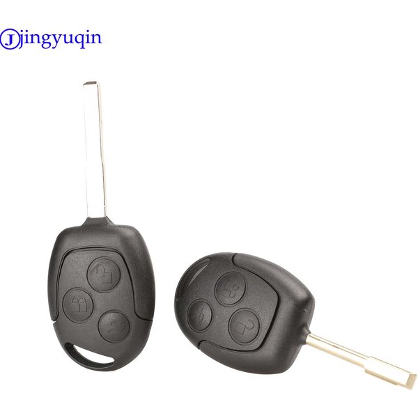 Jingyuqin 3-Tasten Ersatz-Autoschlüsselgehäuse für Ford Mondeo Focus 2 3 Festiva Fiesta Transit Fernbedienungsschlüssel