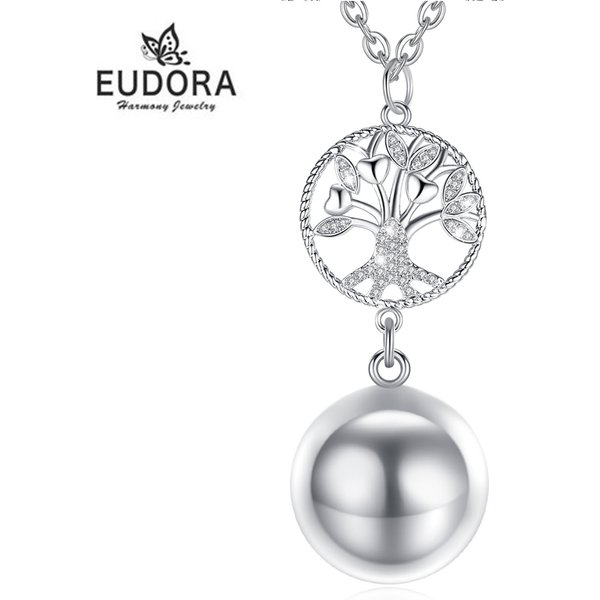 Eudora 20MM Arbre de Vie Harmonie Bola Ball Carillon de Grossesse Pendentif Collier DIY Bijoux Cadeau pour Femme 373