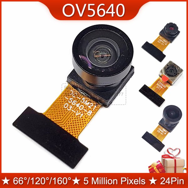 Module de caméra OV5640 222 200 100 66 120 160 degrés grand Angle 24 broches espacement 0.5MM DVP MIPI