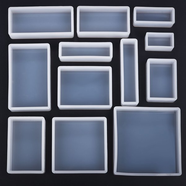 Quader Würfel Harz Form Kristall Epoxy Silikon Form DIY Schmuck Anhänger Ablage Form Quadrat Rechteckige Casting Zubehör