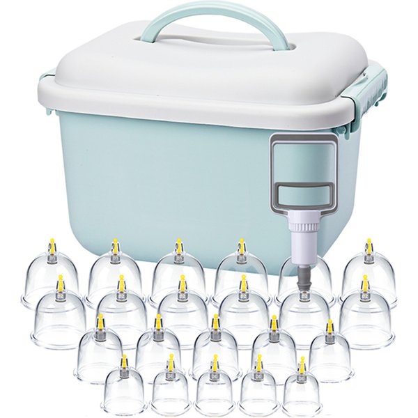 32 Tassen Schröpftherapie-Set Ventosa Saugnäpfe Glas-Set Vakuum-Saugtherapie Schröpftassen für Massage