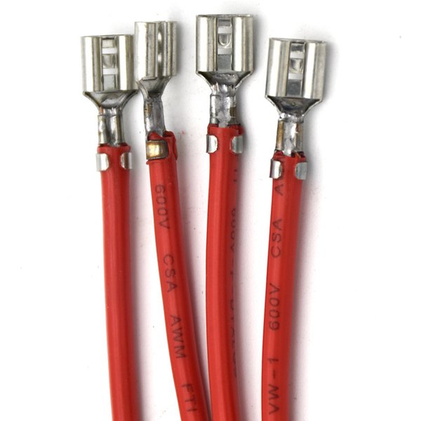 Battery Wire With Jack Connection Cable 12Ah Copper Wire 16AWG 6.3mm with Lug Car Inverter Battery Series Parallel Connecting