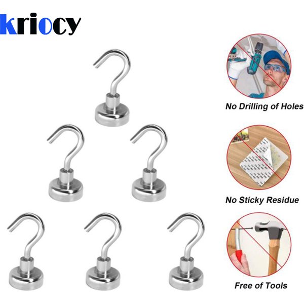 Kriocy leistungs starke Magnet haken Wand halterung Haken schwerer Magnet haken Küchen garderobe Haushalts aufbewahrung werkzeuge