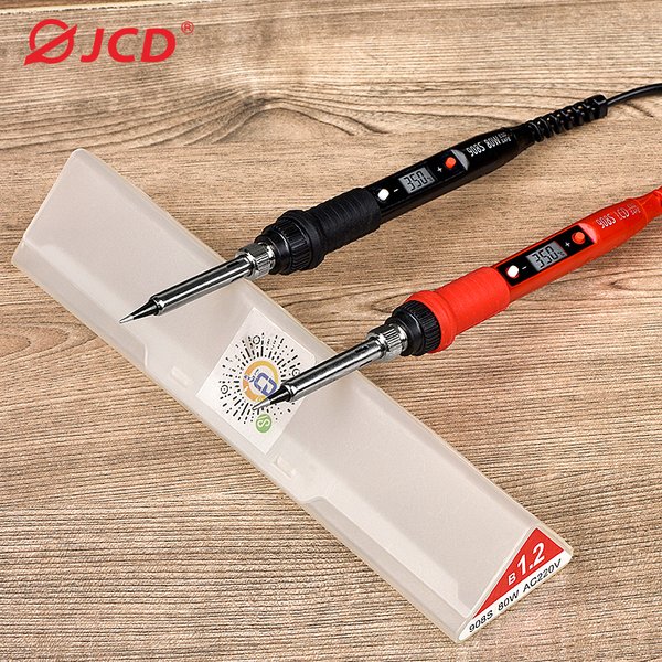 Fer à souder électrique JCD 80W 110V 220V, température réglable, écran LCD, kit de fer à souder, outils de réparation à domicile