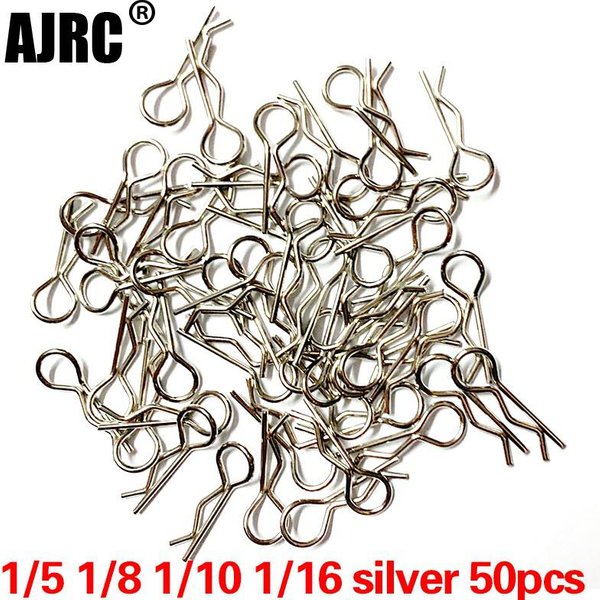50pcs Rc Car Parts 1/5 1/6 1/7 1/8 1/8 1/12 1/16 Rc Cars Shell Body Clips Pins Housing Latch R Buckles Fixed For Trx-4 Scx10 Hsp