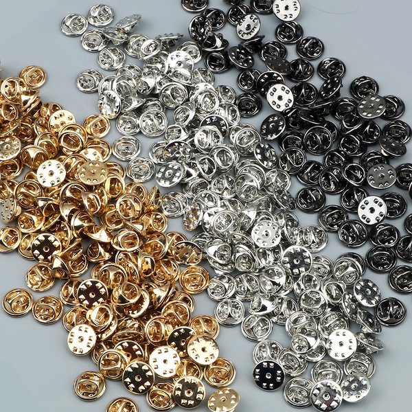 20/50/80/100Pcs Squeeze Abzeichen Basis Schmetterling Verschluss Kappe Nagel Krawatte Zurück Stopper Brosche revers Schnalle Pin Halter DIY Schmuck Erkenntnisse
