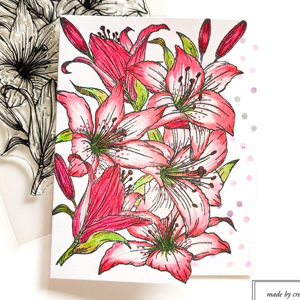 Alinacutle timbres clairs grande fleur de lys fond Floral Scrapbooking carte Album papier artisanat caoutchouc Transparent silicone timbres