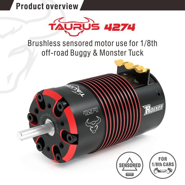 Rocket V2 4268 4274 2700KV 2450KV 2150KV 1850KV 1550KV 2200KV 1950KV moteur sans balais sensoriel pour voiture tout-terrain 1/8 RC