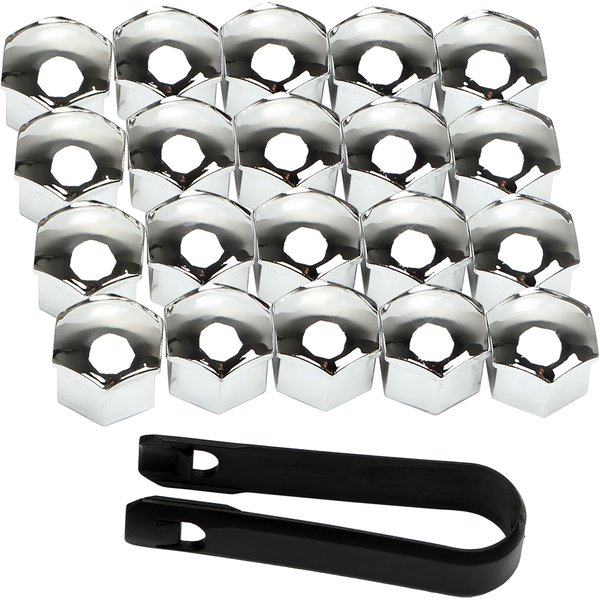 20Pcs Special Socket Auto Hub Screw Cover 17mm Bolt Rims Exterior Decoration Protection Car Wheel Nut Caps