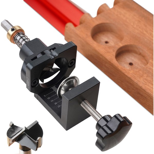 Jolie çon de trou pour charnières d'armoire, guide de perçage, localisateur, gabarit de cheville pour porte, installation dissimulée, outils ménagers, 35mm