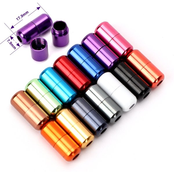 Capsules en aluminium boucle de verrouillage pour hommes et femmes enfants Sneaker dentelle serrure boucle Kits lacet serrure 15 couleurs accessoires boucle