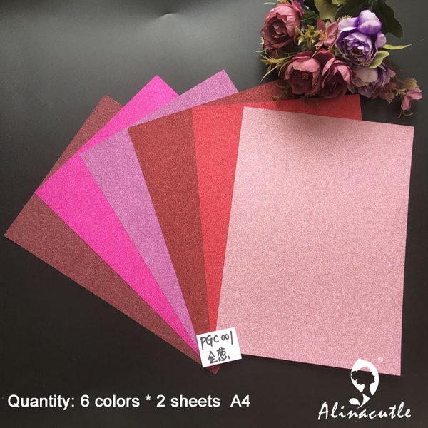 Paquet de papier cartonné pailmétrage pour scrapbooking, carte artisanale, papier, papier, papier, papier, papier, papier, papier, papier, stock, nuances, bricolage, A4, 250 g/m², 12 pièces, 6
