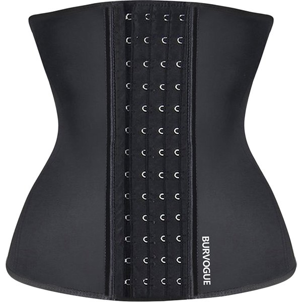BurVogue Latex Waist Trainer Corset for Women Slimming Body Shaper Fitness Waist Cinchers Tummy Shapewear Underbust Binders
