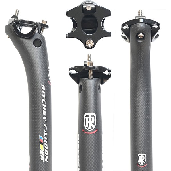 Carbon-Sattelstütze 27,2//30,8/31,6 mm matt/glänzend 3K Carbonfaser MTB/Rennräder Carbonfaser-Sattelstütze Leichtes Sitzrohr 350/400 mm