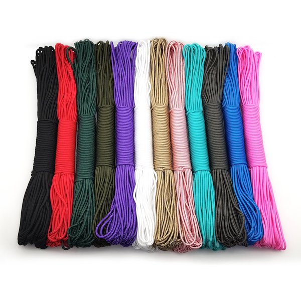 328ft 3mm Solid Parachute Cord Lanyard Rope Mil Spec Type One Strand Climbing Camping Survival Equipment Paracord