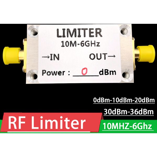 Diode PIN RF Limiteur PIN 10M - 6Ghz 0dBm 10dBm 20dBm 30dBm 36dBm pour amplificateur de puissance radioamateur SDR Récepteur ondes courtes SMA