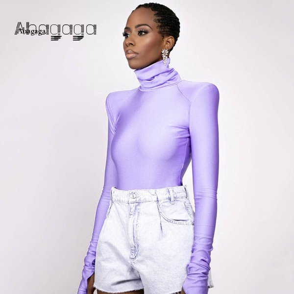 AHAgaga Loungewear Long Sleeve Fitness Rompers Women Jumpsuits Sexy Office Lady Fashion Bodysuits One Piece Female Overalls Tops