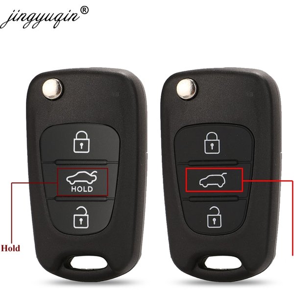 Jingyuqin 3BTN Fernbedienung Auto Schlüssel Shell Für Kia Sportage K2 K5 Hyundai Ix35 IX30 Accent IX20 Flip Folding Fernbedienung Schlüssel Fall Fob TOY40