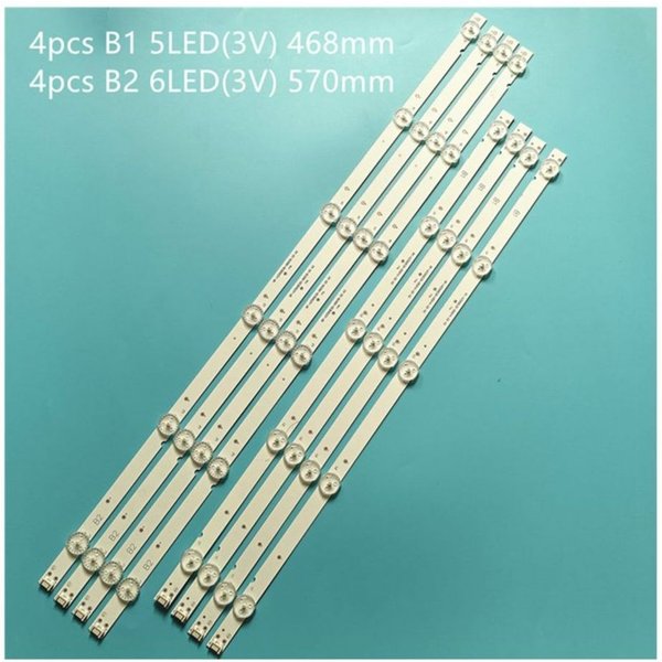 100% neuf, 8 pièces/kit de bandes LED pour TV 55 TV 55UJ620V ZA 55UJ620V-ZA