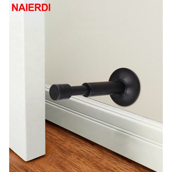 NAIERDI-Butoir de porte en caoutchouc et cuivre pur, panneau hydraulique, non magnétique, quincaillerie tactile