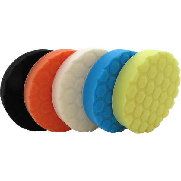5Pcs 6/7 Zoll Wachsen Polieren Schwamm Pad Polieren Reiben Ruber Scheuer Pad Power Peeling Alle Zweck für Auto reparatur Auto Pflege