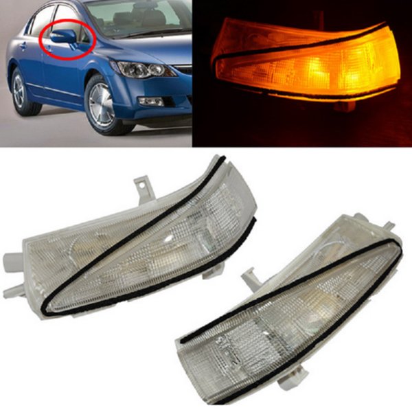 Lampa kierunkowskazu w lusterku wstecznym do modelu Honda Civic 8 Sedan Hybrid, rocznik 2006-2011, 8. generacja, akcesoria.