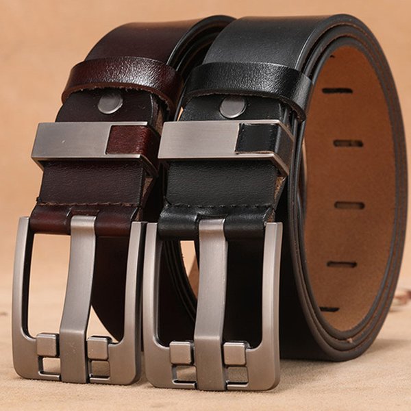 Longue grande taille 130 140 150 160cm Vintage alliage boucle ardillon hommes ceinture de haute qualité vache en cuir véritable luxe sangle mâle ceinture
