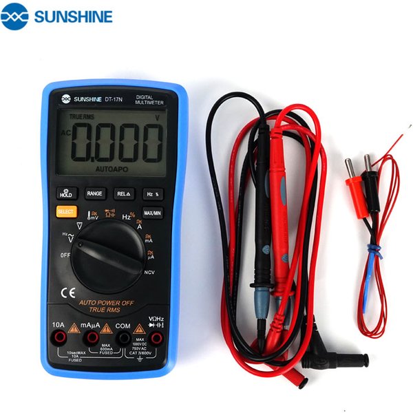 SUNSHINE DT-17N Auto Range LCD Display Multimeter Digital Multimeter Automatic Digital Instrument Tester for Repair Tools