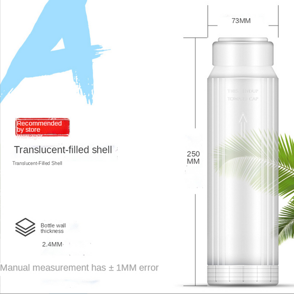 10 Zoll Wasserfilterflasche 250 mm für die Harz-Chlor-Kugel, Carbon Diy FreeShipping